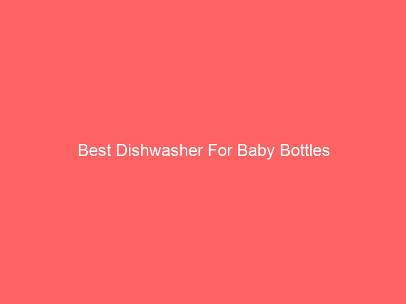 Read more about the article Best Dishwasher For Baby Bottles