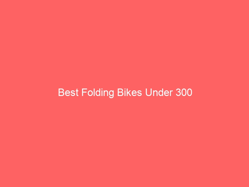 Read more about the article Best Folding Bikes Under 300