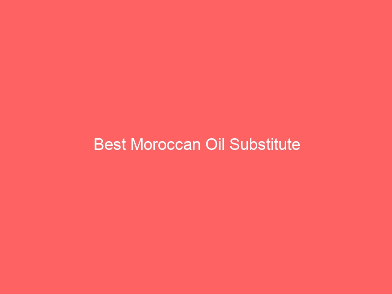 Read more about the article Best Moroccan Oil Substitute
