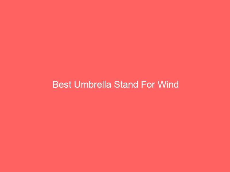 Read more about the article Best Umbrella Stand For Wind