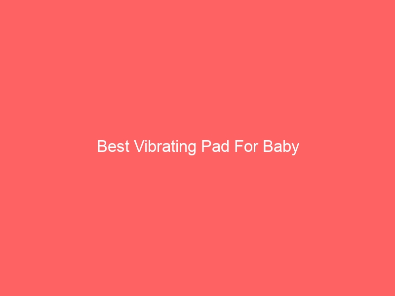 Read more about the article Best Vibrating Pad For Baby